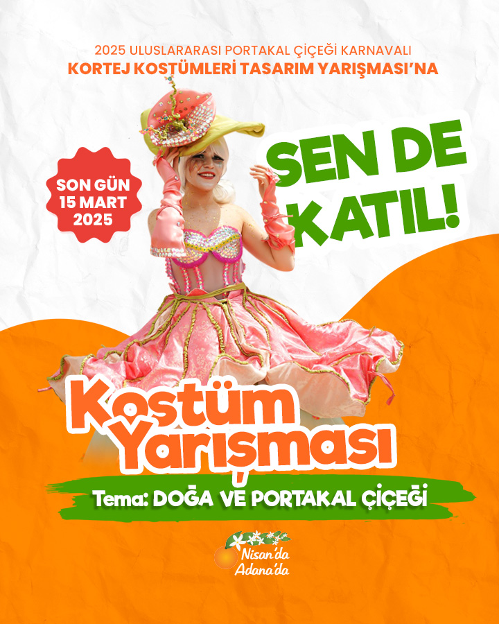 13. Uluslararası Portakal Çiçeği Karnavalı Kortej Kostüm Tasarım Yarışması